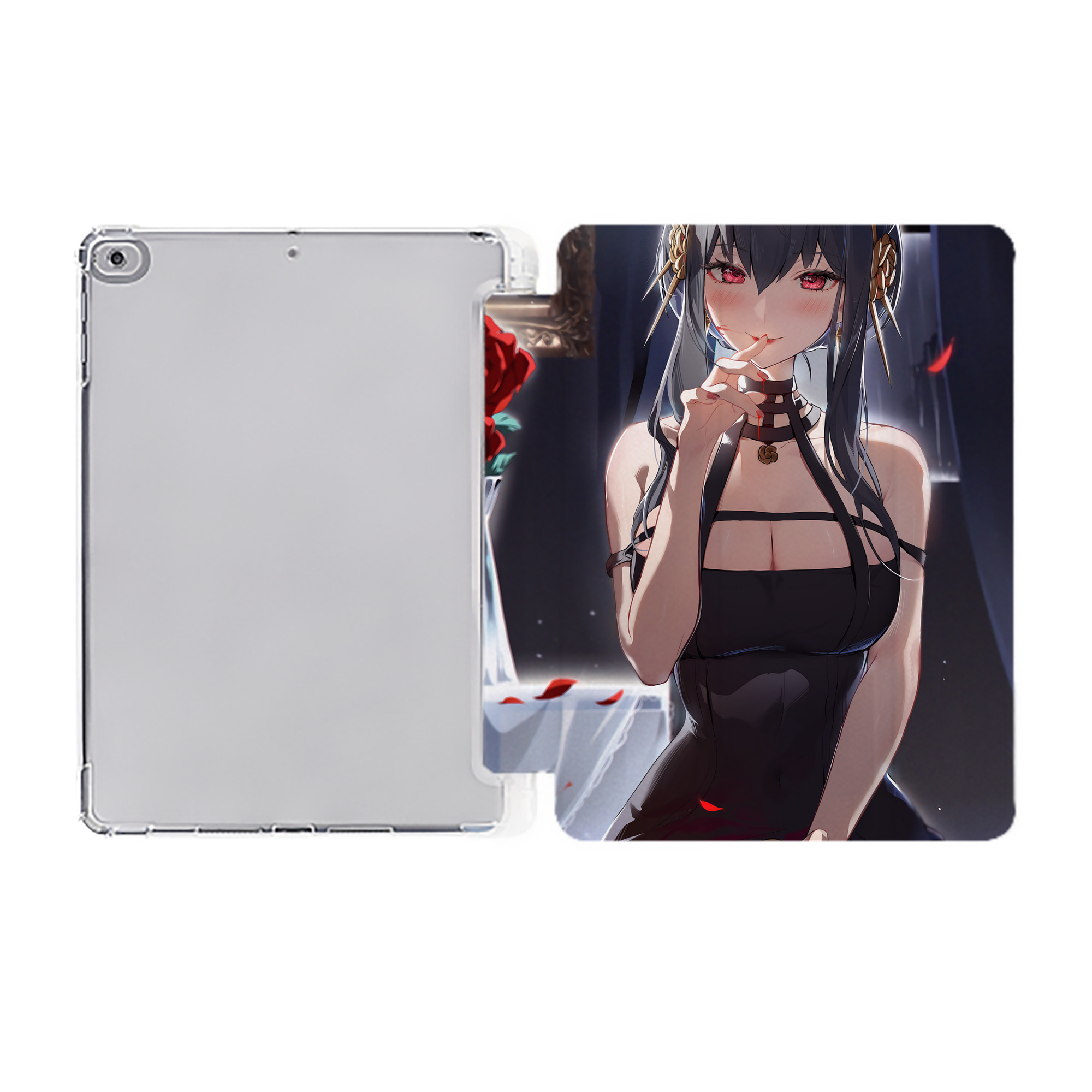 （画像用） SPY×FAMILY间谍家家酒 IPad ケース ペン収納付き 三つ折りスタンド PUレザー×シリコン 対応機種9.5/10.5/10.9インチ